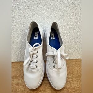 Keds Classic White Lace-Up Sneakers